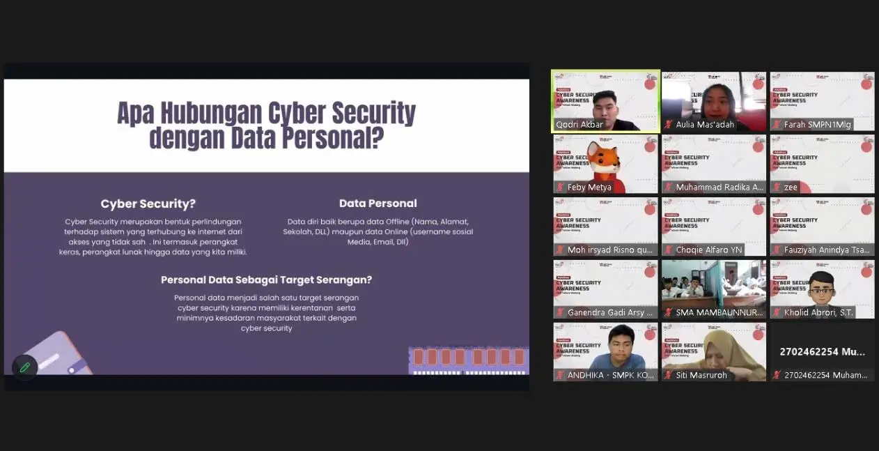 Ratusan Siswa dari 5 SMK Telkom Ikuti Webinar Cyber Security Awareness, Terima Pemahaman Menjaga Data Pribadi.jpg